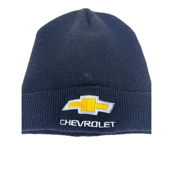 Carhartt Chevy Black Knit Beanie Unisex OS Embroidered Chevrolet Logo Hat - Picture 8 of 8